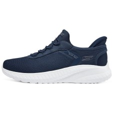 Skechers Slip Ins Cushioned Wear-Resistant Lightweight Low-Top Casual Shoes Men's Navy Синий, 41