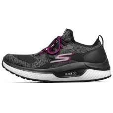 Skechers Go Run Steady Sports Shoes Black/White/Purple Women's 36