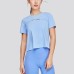 Skechers Regular T Shirt Women's Moon White Blue Moon White Blue/02P8, M