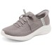 Skechers Sport Breathable Support Low-Top Casual Shoes Women's Dark Taupe Зеленый, 37