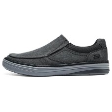 Skechers Lightweight Low-Top Canvas Shoes Men's Black Черный, 43