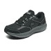 Skechers Go Run Consistent Slip-Resistant Rebound Low-Top Running Shoes Men's Black Gray Black Gray, 42