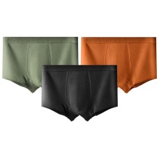 Skechers Underpants Men's 3 Pack, Box Included 3-Piece Set (Black+Green+Orange), XL