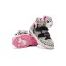 Skechers Kids Anti Slip Wear Resistant High Top Kids' Skateboarding Shoes Leopard Gray Children Aged 3 7 Years Old 27.5