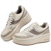 Skechers Court Classics Anti-Slip Wear-Resistant Low-Top Skateboard Shoes Women's Taupe natural/taupe, 38