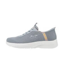 Skechers Sport Slip-Resistant Breathable Low-Top Casual Shoes Women's Gray Gray/light purple, 40