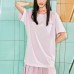 Skechers T Shirt Unisex Light Pink Red Light Pink/03JG, S