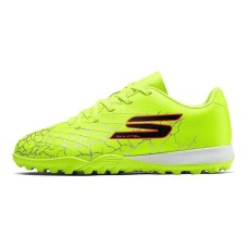 Skechers Kids Anti-Slip Wear-Resistant Low-Top Kids' Soccer Shoes Yellow Kids' Yellow Black, 34