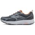 Skechers Cushioning Slip Resistant Low Top Running Shoes Men's Gray Orange Gray Orange, 42