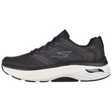 Skechers Max Cushioning Arch Fit Low Top Running Shoes Men's Black 42