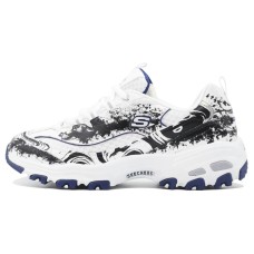 Skechers D'Lites 1.0 Chunky Sneakers Women's Low-Top Black/White Черный, 36