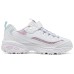Skechers Anti Slip Wear Resistant Low Top Kids Lifestyle Shoes White Pink Teenagers 30