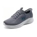 Skechers Skech-Lite Pro Cushioned Slip-Resistant Low-Top Running Shoes Men's Gray Blue Charcoal Gray/Blue, 42.5