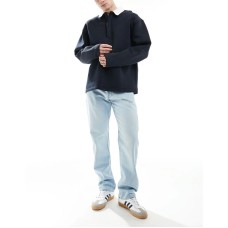 Jack & Jones Chris straight rigid jeans in mid blue wash Синий, W27 L32