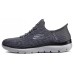 Skechers Anti-Slip And Wear-Resistant Breathable Low-Top Running Shoes Men's Gray Серый, 44