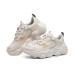 Skechers Old School Running Shoes D'lites 'Beige White' Women's 36
