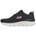 Skechers D'lux Walker Cushioned Anti-Slip Wear-Resistant Breathable Lightweight Low-Top Casual Shoes Men's Black Red 42