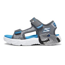 Skechers Cushioning Wear-Resistant Children's Sandals Gray Blue Kids' Gray Blue, 36