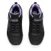 Skechers GO RUN Elevate Anti-Slip And Wear-Resistant Breathable Low-Top Kids' Running Shoes Black Purple Teenagers Черно-фиолетовый, 28.5