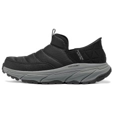 Skechers Slip Ins Anti-Slip Wear-Resistant Low-Top Casual Shoes Men's Black Gray Color Черный, 43