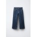Джинсы wide leg с декоративными швами ZARA Синий, 8/9 лет (года) (131 cm)