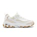 Skechers D'Lites Anti Slip, Wear Resistant, Breathable, Supportive, Rebound Low Top Running Shoes Women's White Pink белый/светло-розовый, 35.5