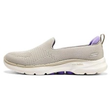 Skechers Go Walk 6 Slip In Fabulous View 'Taupe Lavender' Women's 37