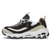 Skechers D'LITES 1.0 Wear-resistant And Lightweight Low-Top Chunky Sneakers Women's Black Gold Черный, 37.5