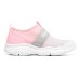 Skechers Go Fle Slip Resistant Cushioning Abrasion Resistant Low Top Kids Lifestyle Shoes White Pink Teenagers 28.5