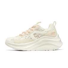 Skechers Cake Shoes Height Increasing Abrasion Resistant Breathable Low Top Chunky Sneakers Women's Beige Pink Розовый, 36