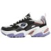 Skechers Stamina V2 Anti-Slip Wear-Resistant Low-Top Chunky Sneakers Women's Black White Purple 36