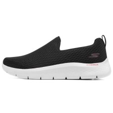Skechers Go Walk Fle Cushioning Anti-Slip And Wear-Resistant Breathable Rebound Low-Top Casual Shoes Men's Black Red 42