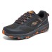 Skechers Cushioning Rebound Low-Top Running Shoes Men's Gray Orange Серый/Оранжевый, 42.5