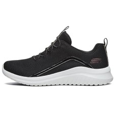 Skechers Ultra Flex 2.0 Casual Shoes Women's Low-Top Black/Rose Gold 35