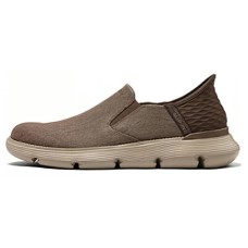 Skechers Cushioning Lightweight Low-Top Casual Shoes Men's Brown Коричневый, 44