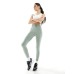 adidas Running essentials 7/8 leggings in green Silver Green, XS