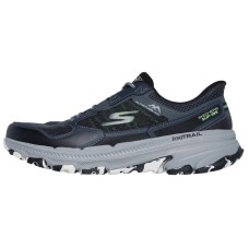 Skechers Slip Ins Anti-Slip Wear-Resistant Low-Top Running Shoes Men's Black Gray Color Черный, 42.5