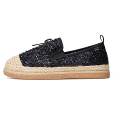 Joy&Mario Espadrilles Women's Black/Gold/Ecru Черный, 35