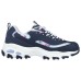 Skechers D'LITES 1.0 Wear-Resistant Lightweight And Balanced Low-Top Casual Shoes Women's Blue Синий, 35