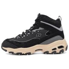 Skechers DLITES Breathable High-Top Casual Shoes Women's Black Черный, 36