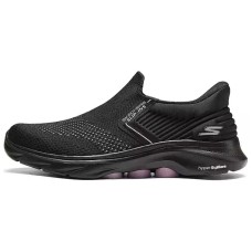 Skechers WOMEN'S GO WALK Anti-Slip And Wear-Resistant Breathable Low-Top Casual Shoes Women's Black Pink Black/Pale Dogwood, 39