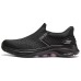 Skechers WOMEN'S GO WALK Anti-Slip And Wear-Resistant Breathable Low-Top Casual Shoes Women's Black Pink Black/Pale Dogwood, 39