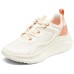 Skechers Cushioned Wear-Resistant Breathable Height Increasing Low-Top Casual Shoes Women's Beige Orange Natural/Orange, 35.5