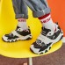Skechers Kids Slip Resistant Cushioning Abrasion Resistant Low Top Casual Shoes White Black Teenagers 28.5