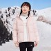 Skechers Down Jacket Gray Pink Kids' Gray Pink/01NX, 120