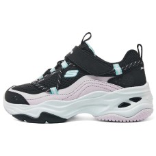 Skechers Girls Cushioning Kids Lifestyle Shoes Lavender Kids' Черный/лавандовый, 32