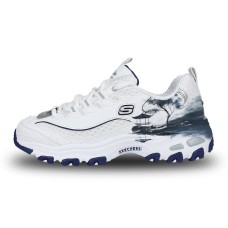 Skechers D'Lites 1.0 Chunky Sneakers Women's Low-Top Blue Белый, 40