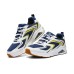 Skechers Wear-resistant And Lightweight Low-Top Casual Running Shoes Men's White Blue White blue, 39.5