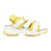 Skechers D'LITES Series Abrasion Resistant Children's Sandals Yellow White Teenagers 28.5