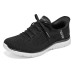 Skechers Slip Ins Breathable Low-Top Casual Shoes Women's Black Черный, 36.5